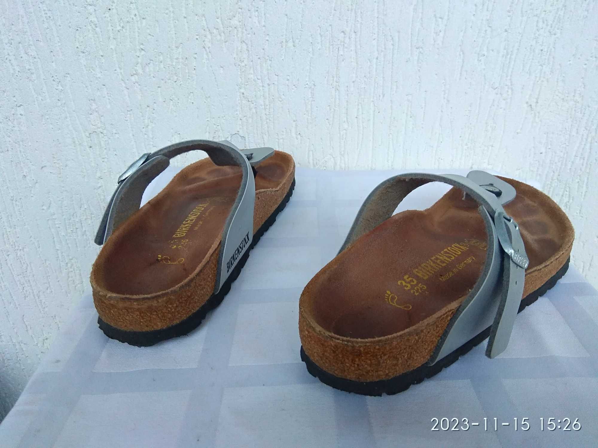 Ортопедичевкие кожанние шлепки Birkenstock р.34