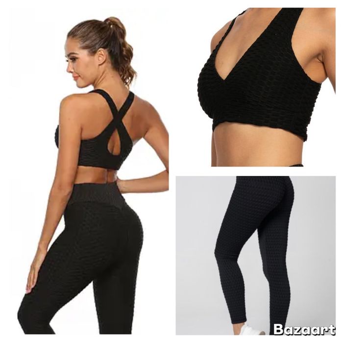 Текстурований спортивний комплект з пуш-ап ефектом