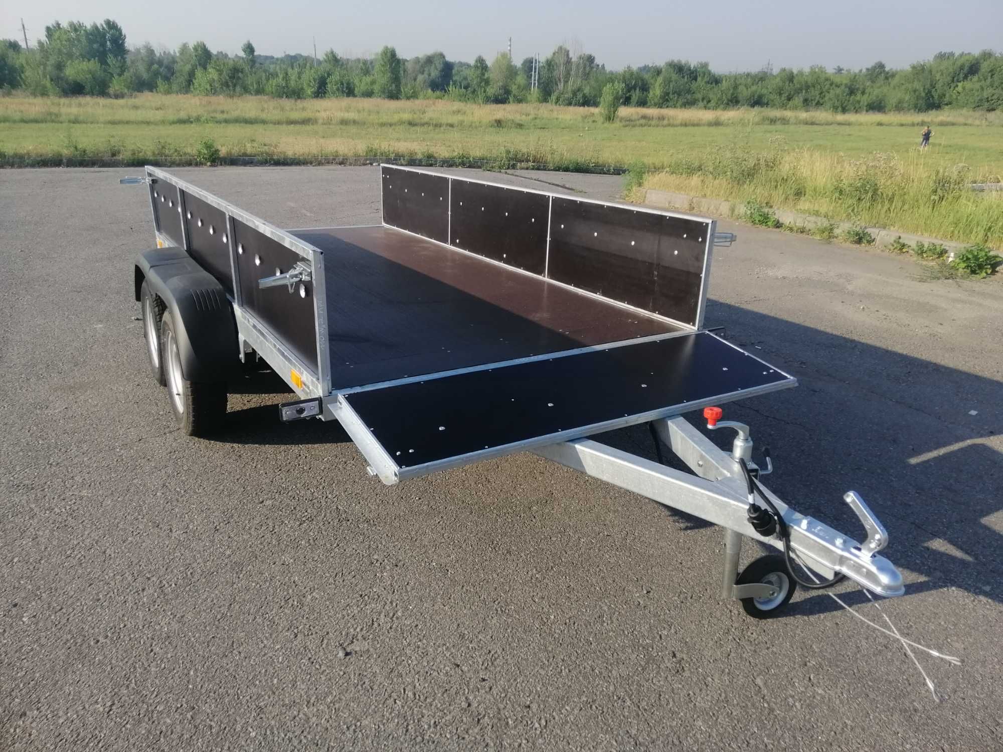 Оцинкованный двухосный легковой прицеп для авто, Рассрочка без%