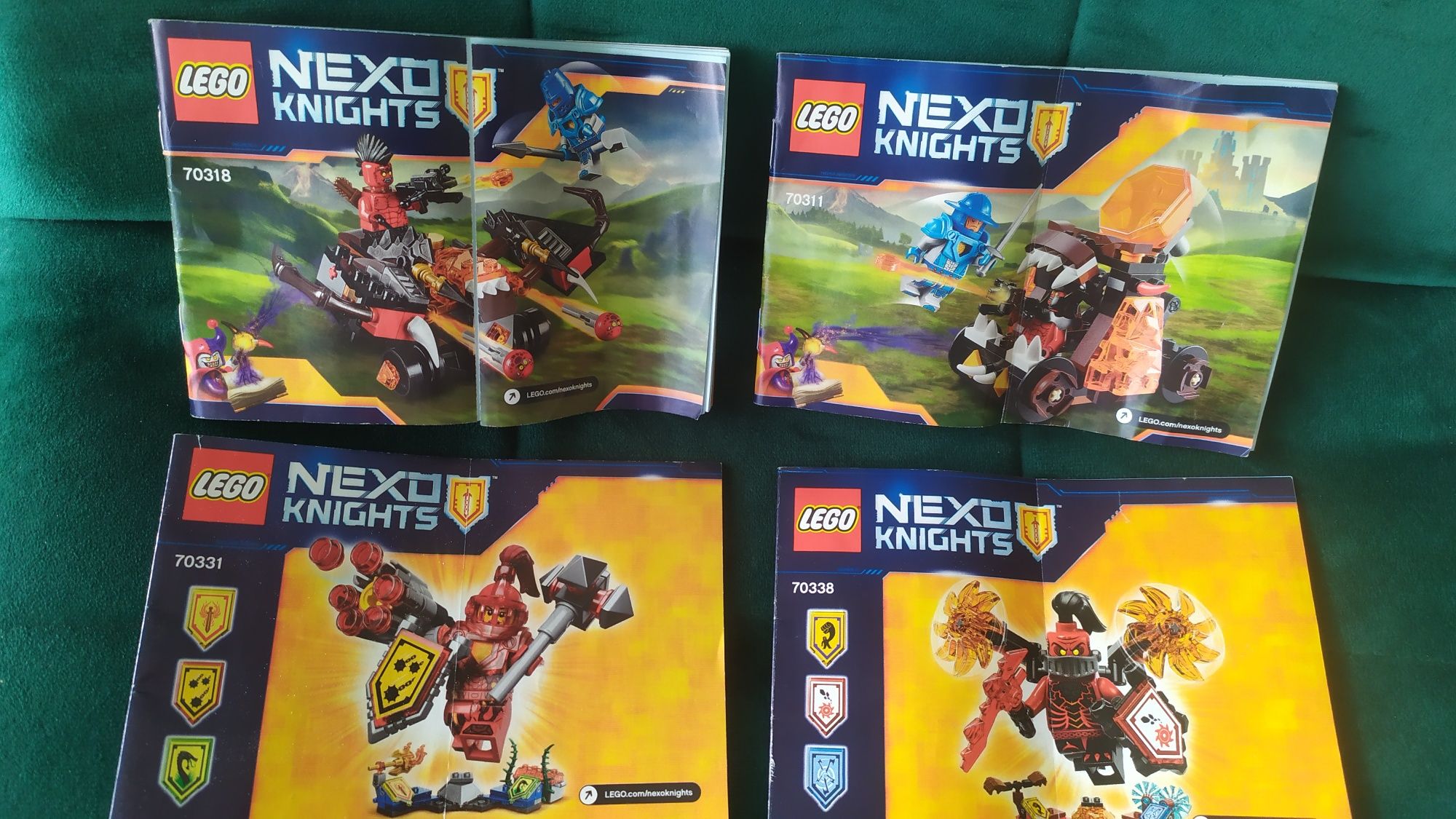 LEGO Nexo Knight 5 zestawów 70318,70311,70338,70331,70362