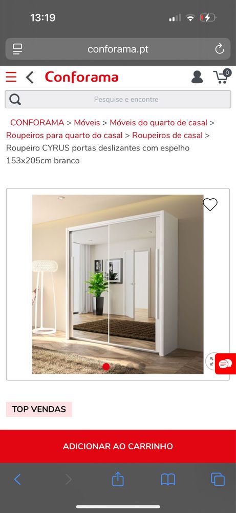 Roupeiro usado ainda em boa condicao