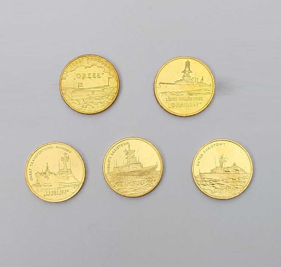 Монеты Польши серий Флот (корабли), Города (замки), Фауна, Всадники