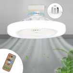 Lampa LED Sufitowa E27 z Wentylatorem, Sterowana Pilotem, ściemniacz .