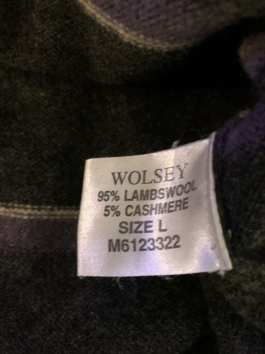 Welniany sweterek w paski meski