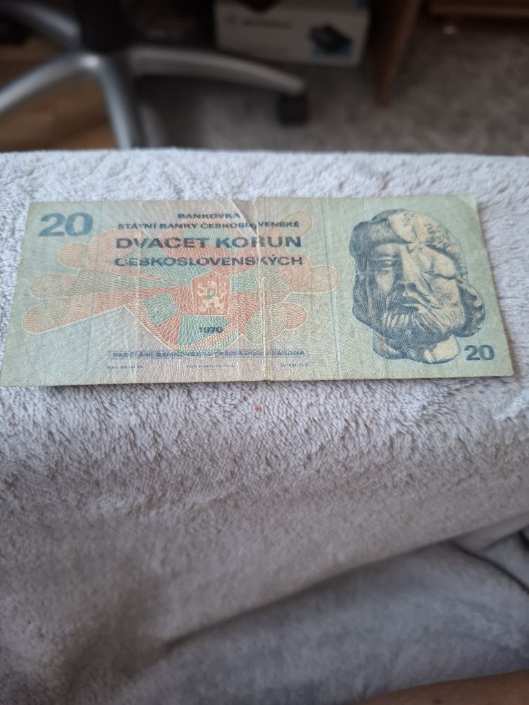 Banknot z Czechosłowacji sprzedam