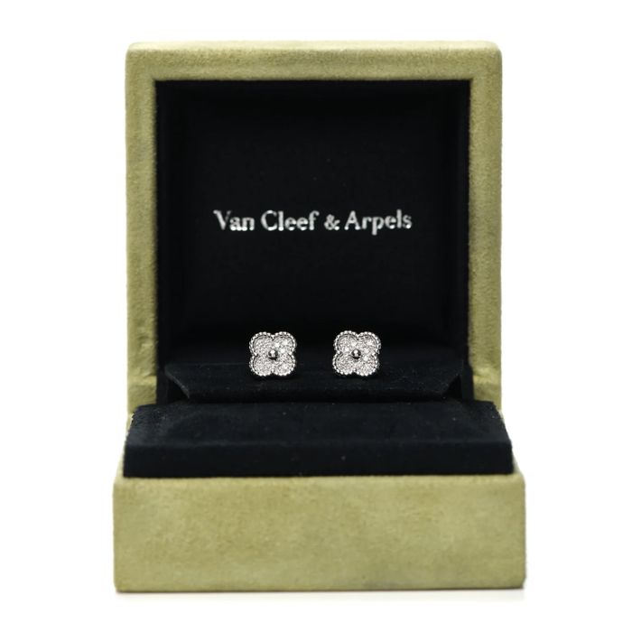 Пусеты van cleef sweet сережки