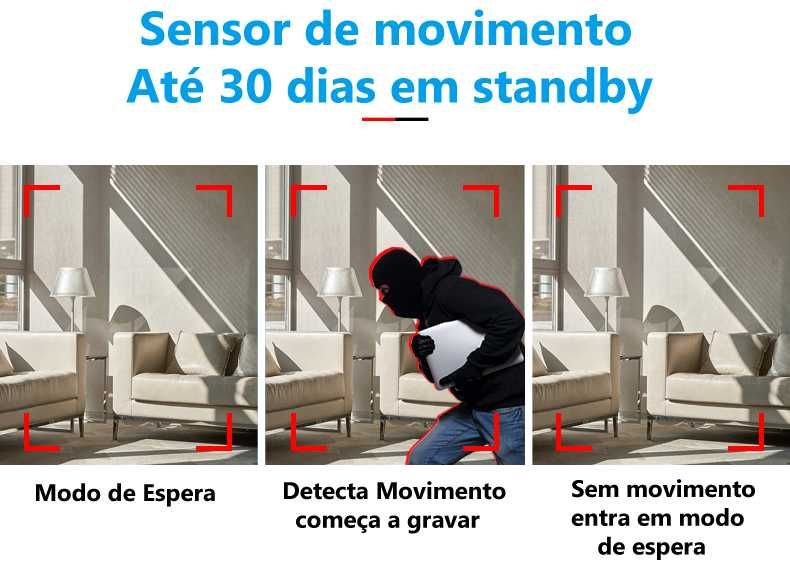 camera minuscula HD 1080p com sensor de movimento facil de trabalhar