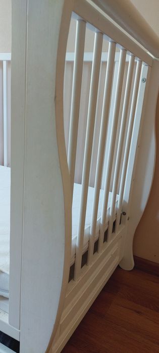Drewniane łóżeczko 120x60 cm