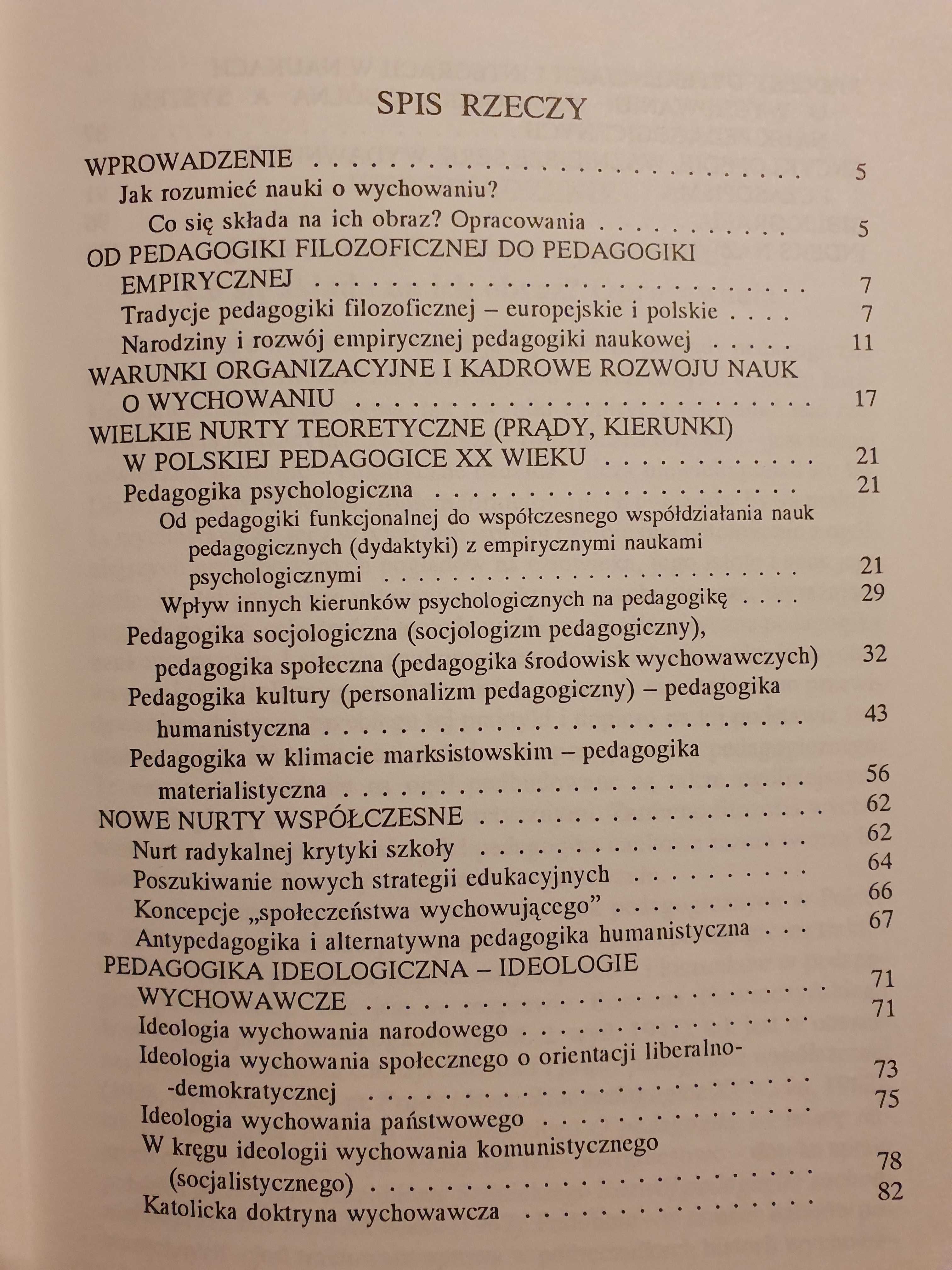 Książka "Nauki o wychowaniu w Polsce w XX wieku"