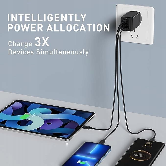 Ładowarka 65W Baseus Power Delivery z GaN Tech USB-C do Apple