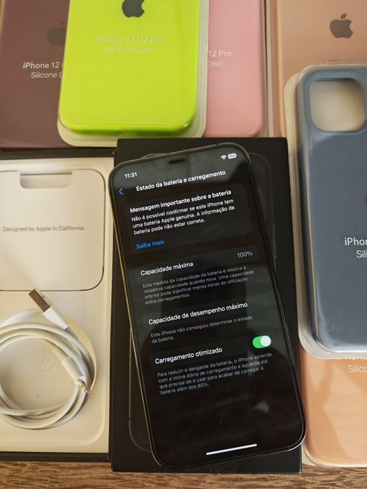 Iphone 12 Pro 128GB Graphite em muito bom estadoAceito Retom