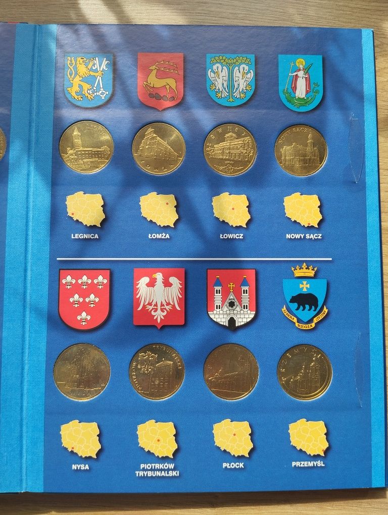 Historyczne miasta w Polsce na monetach dwuzłotowych FISCHER 32 szt
