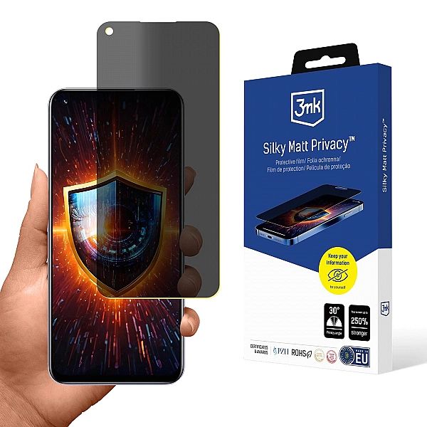 Folia ochronna prywatyzująca matowa 3mk Silky Matt Privacy na Realme 8