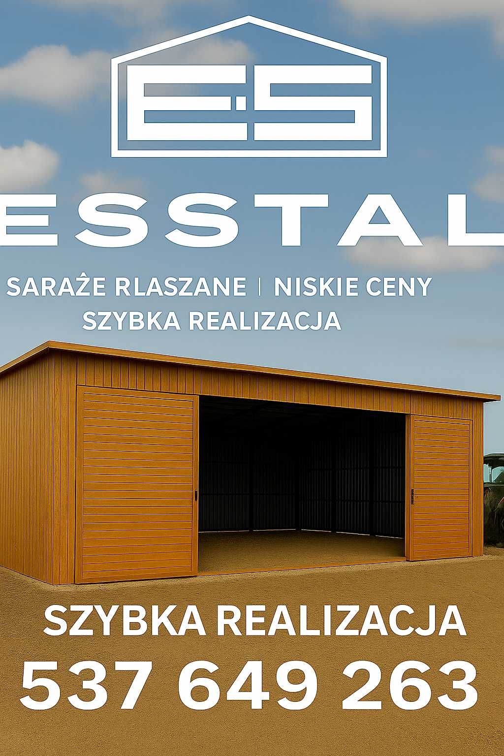 Garaż Blaszany-Blaszak | Schowek | Magazyn| Wiatka| Garaże  - ESSTAL*