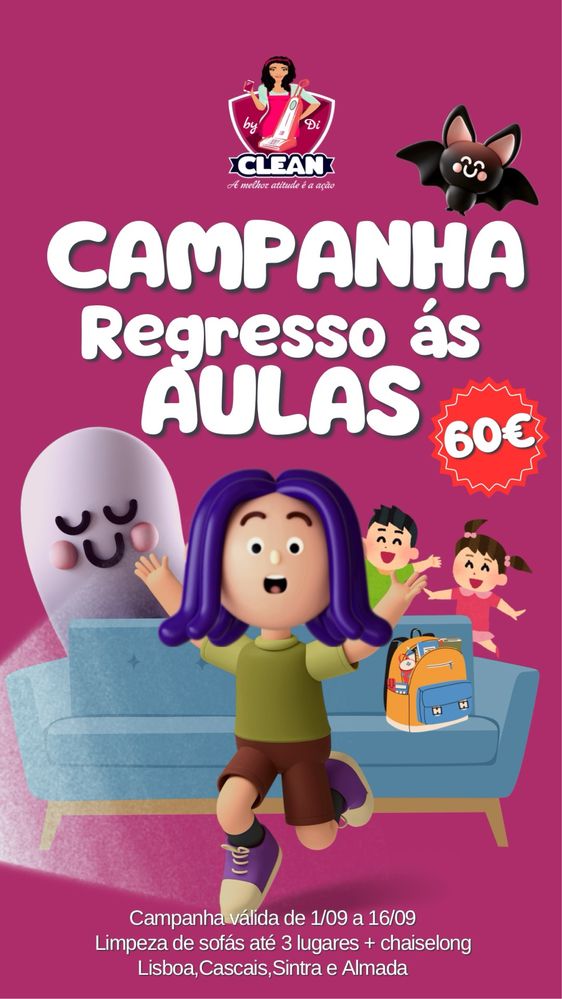 Limpeza de sofas