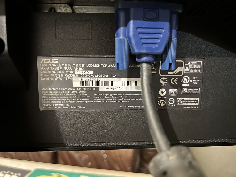 Monitor Asus VH192D