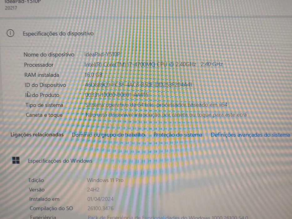 Lenovo IdeaPad Y510p Gaming i7 SSD 256GB 16GB RAM Full HD nVidia