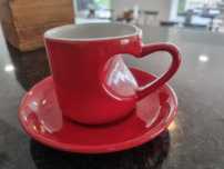Chavena/pires para chocolate quente