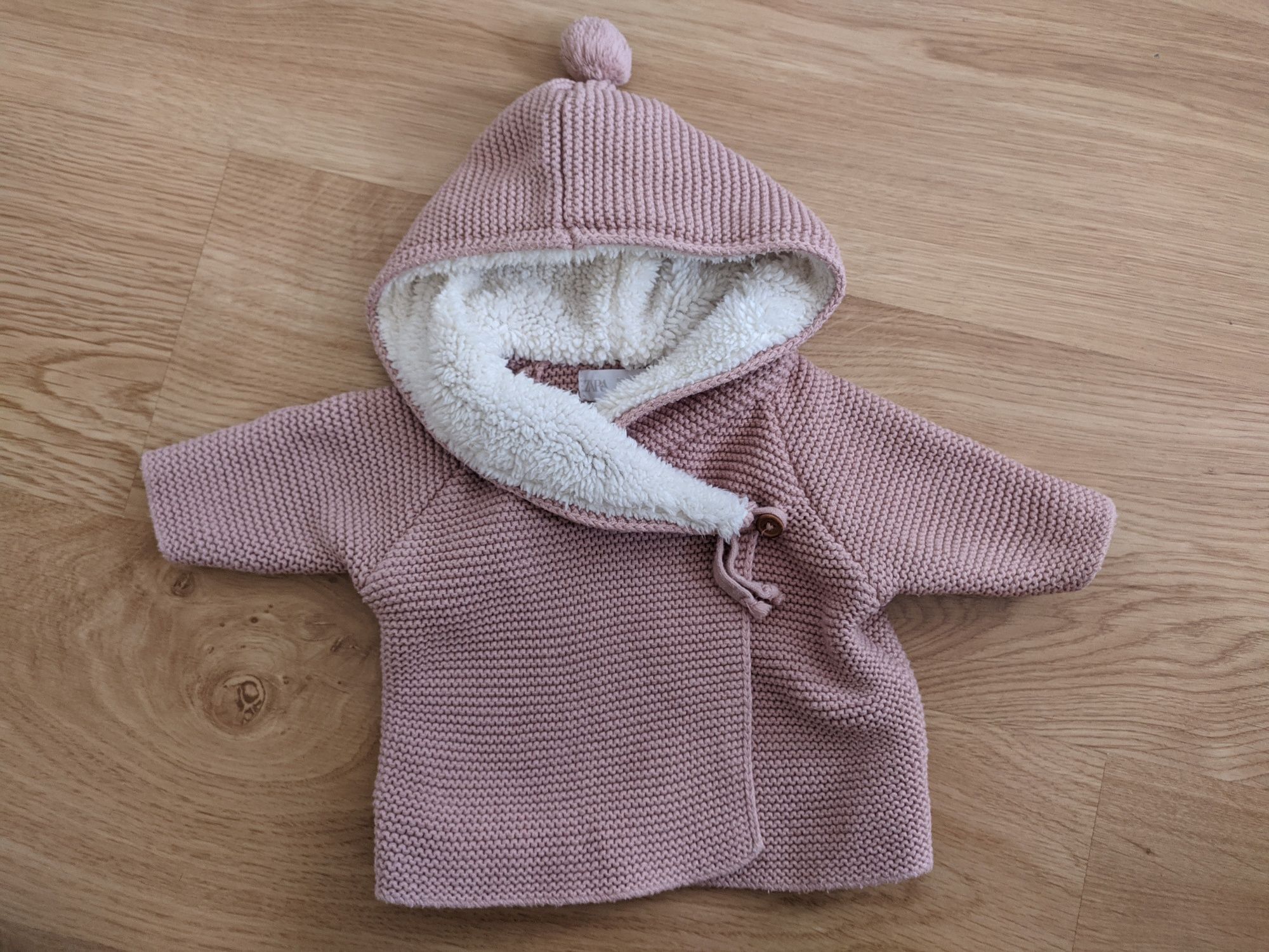 Zara kurteczka sweterek 62 + czapka na wiosnę