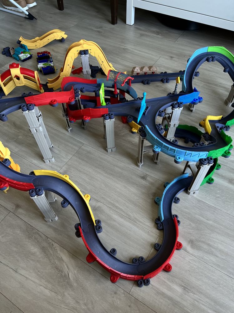 Tory Stacyjkowo duży zestaw torów kreatywne zabawki ciuchcie
