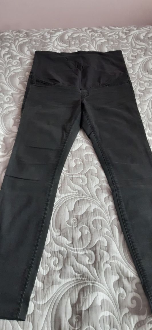 Spodnie jeansowe czarne ciążowe