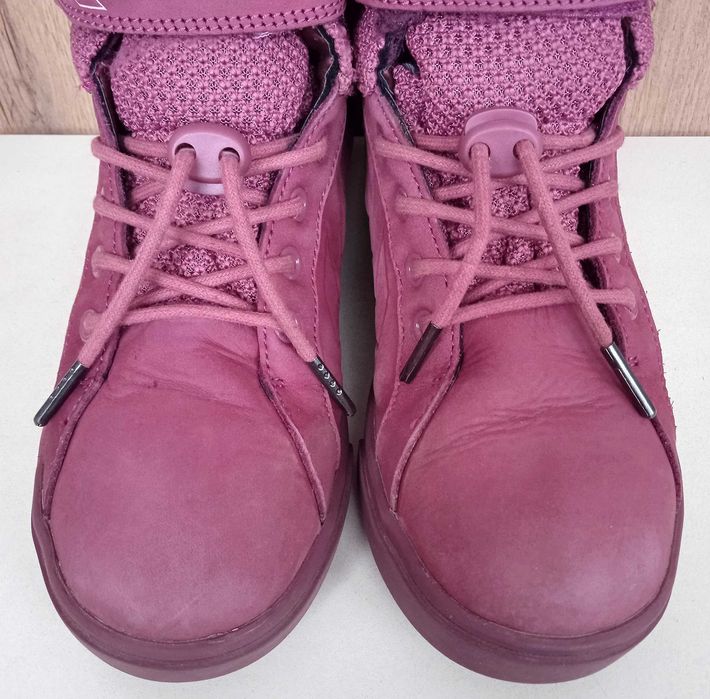 Натуральні дитячі черевики, теплі ботинки на мембрані, нубук, зима, 36