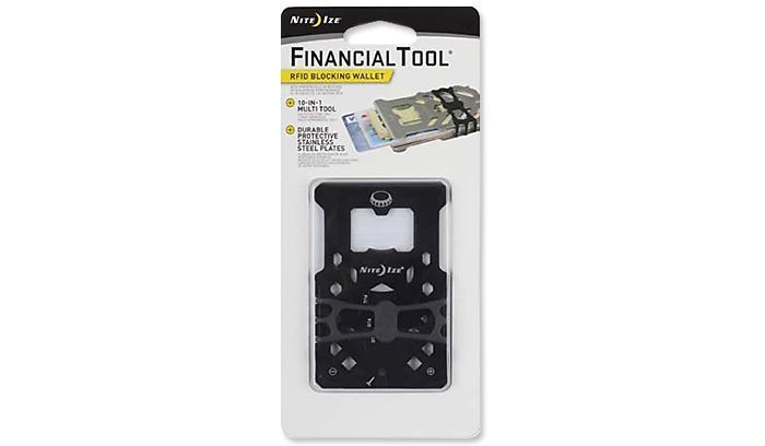 Multitool Nite Ize FinancialTool RFID Blocking Wallet - Czarny
