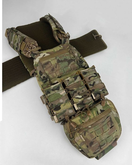 Розгрузка плитоноска з підсумками мультикам war belt