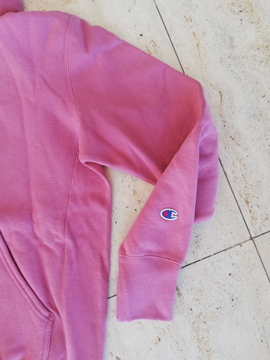 Champion Reverse Weave Big Script Hooded M