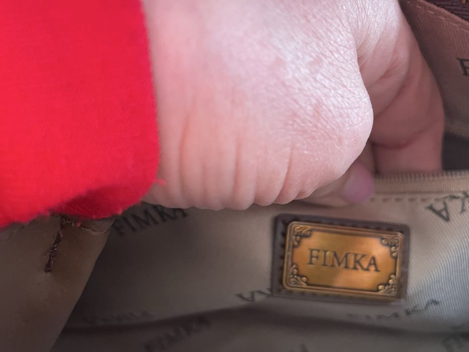 Вінтажна сумка - сатчел з тисненням під крокодилячу шкіру