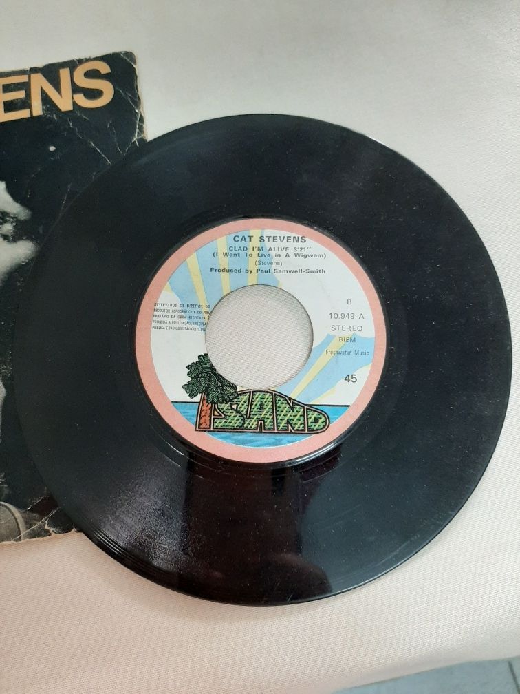 Disco Vinil 45 rotações - Cat Stevens