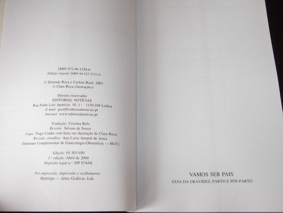 Livro Vamos Ser Pais guia da gravidez parto e pós