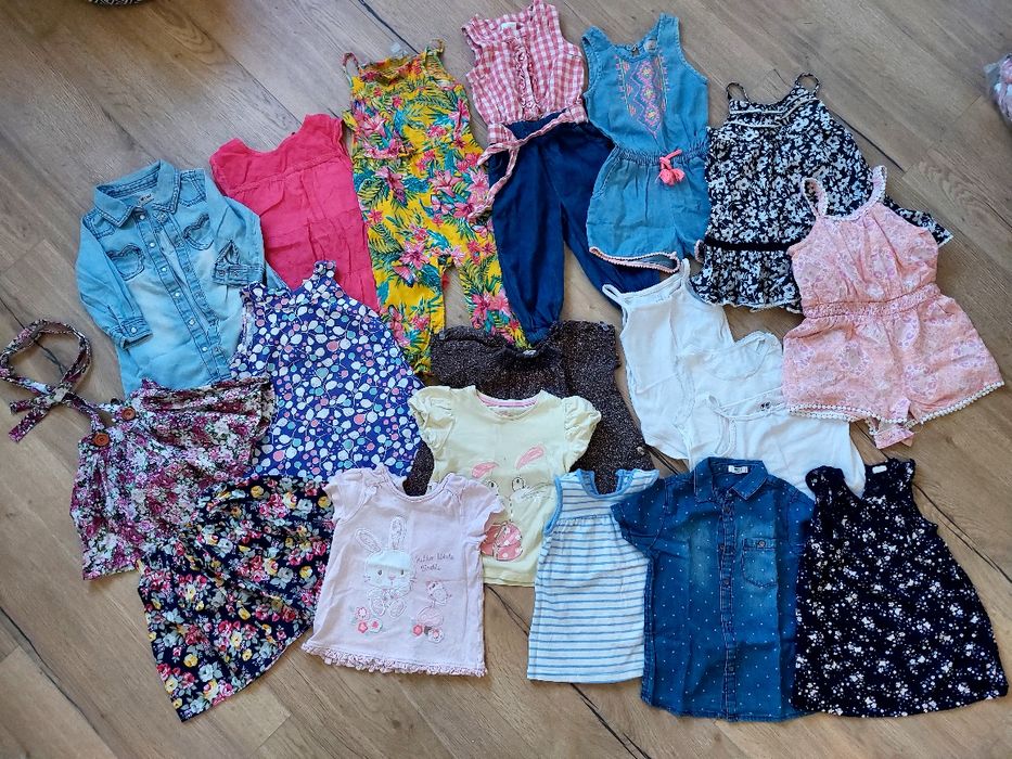 Ubranka dla dziewczynki rozmiar 86-98