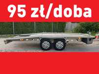 Wynajem przyczepa laweta 4,6x2 m DMC 2200