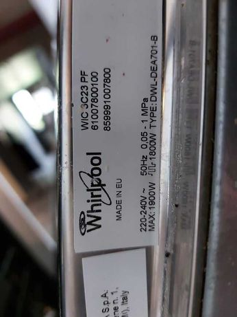 Zmywarka Whirlpool szósty zmysł części panel wyświetlacz grzałka