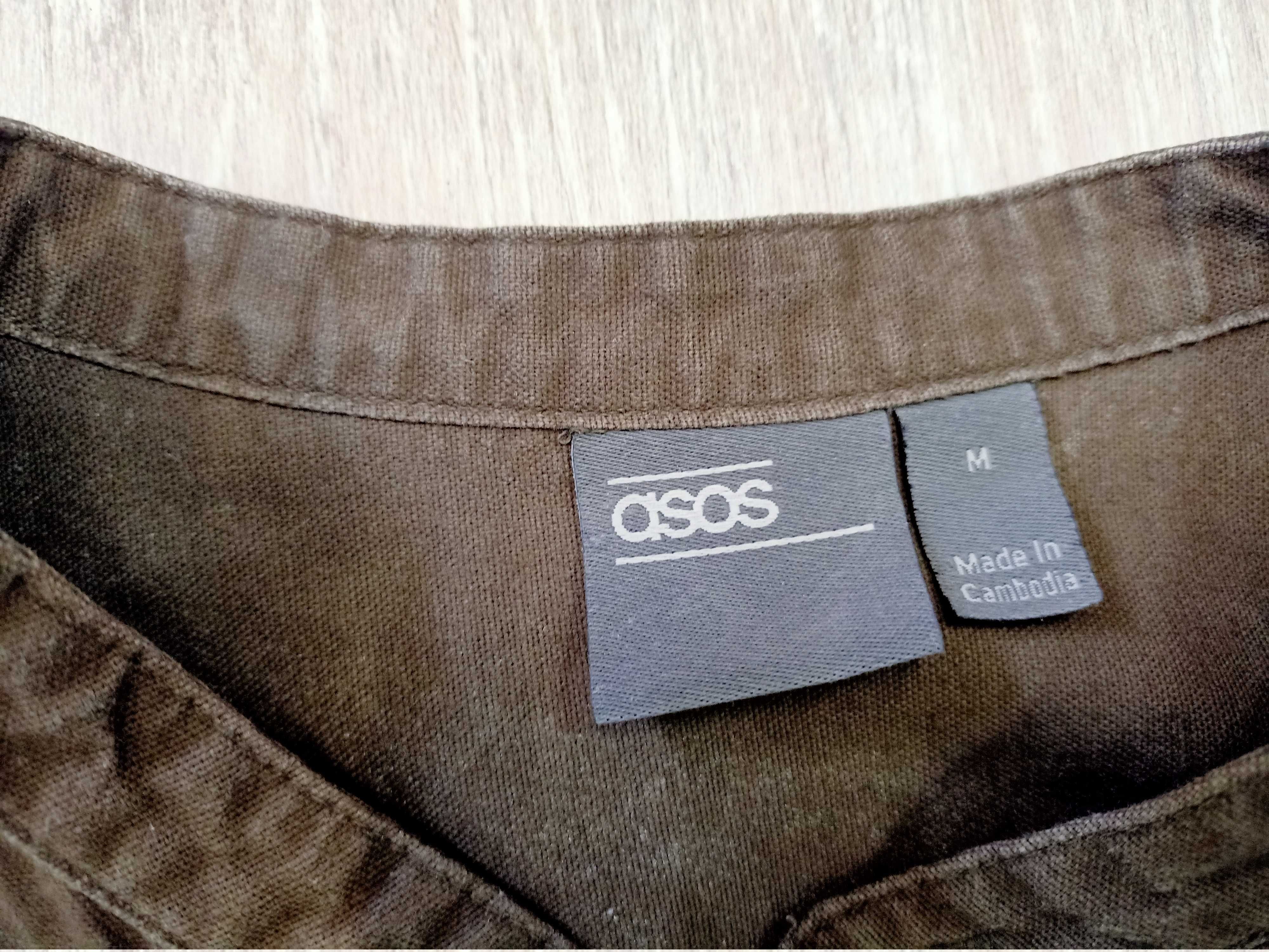 koszula bez kołnierzyka Asos rozmiar M