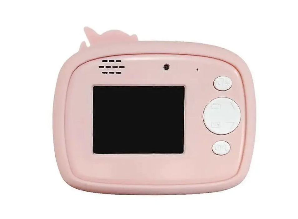 Детский фотоаппарат-принтер с моментальной печатью Единорог с крыльями