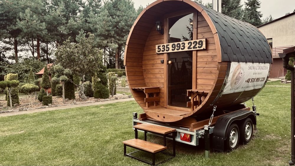 Sauna mobilna beczka z basenem – wynajem -  Sylwester, Morsowanie!