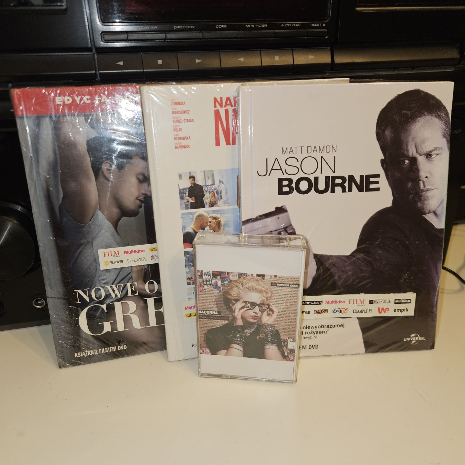 Kino domowe Pioneer plus kaseciak pilot  kasety plyty dvd