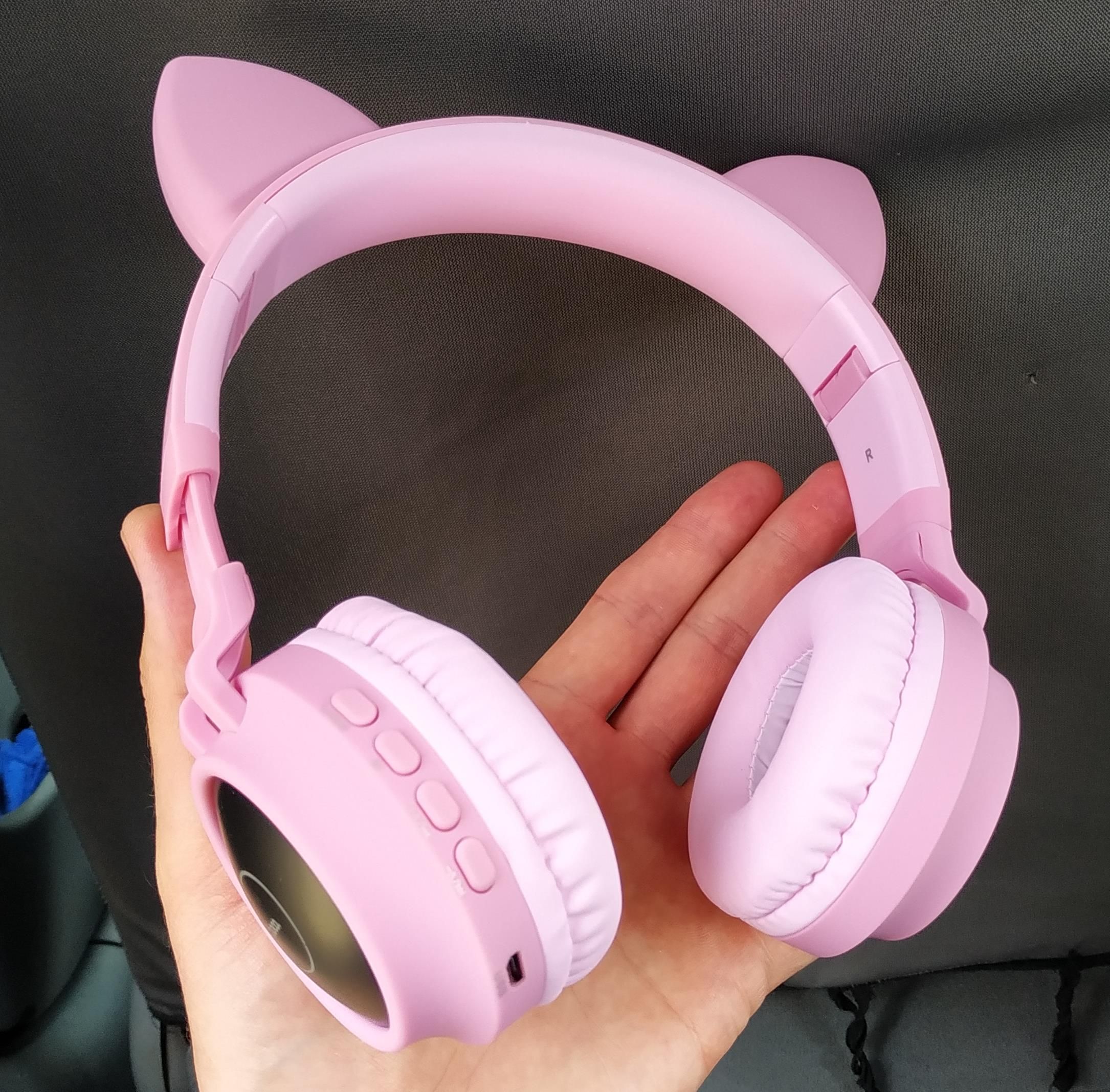 Беспроводные Наушники hoco. Cat ear W27; Наушники Ушки мигающие ХИТ