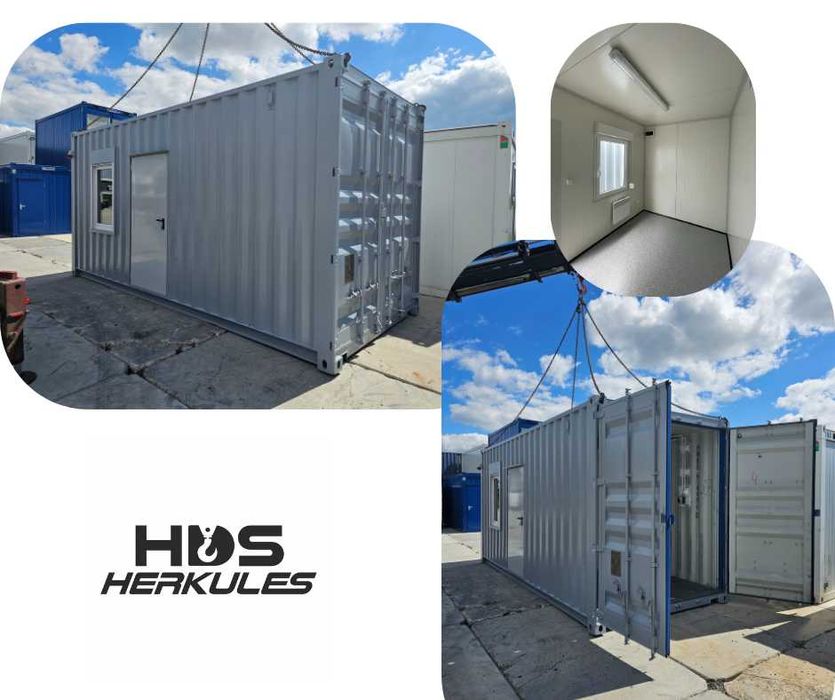 Kontener socjalno-magazynowy, biuro, socjalny, transport hds w cenie