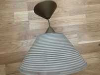 Lampa wisząca szkło elegancka Fobos Sieraków lata 90. retro vintage