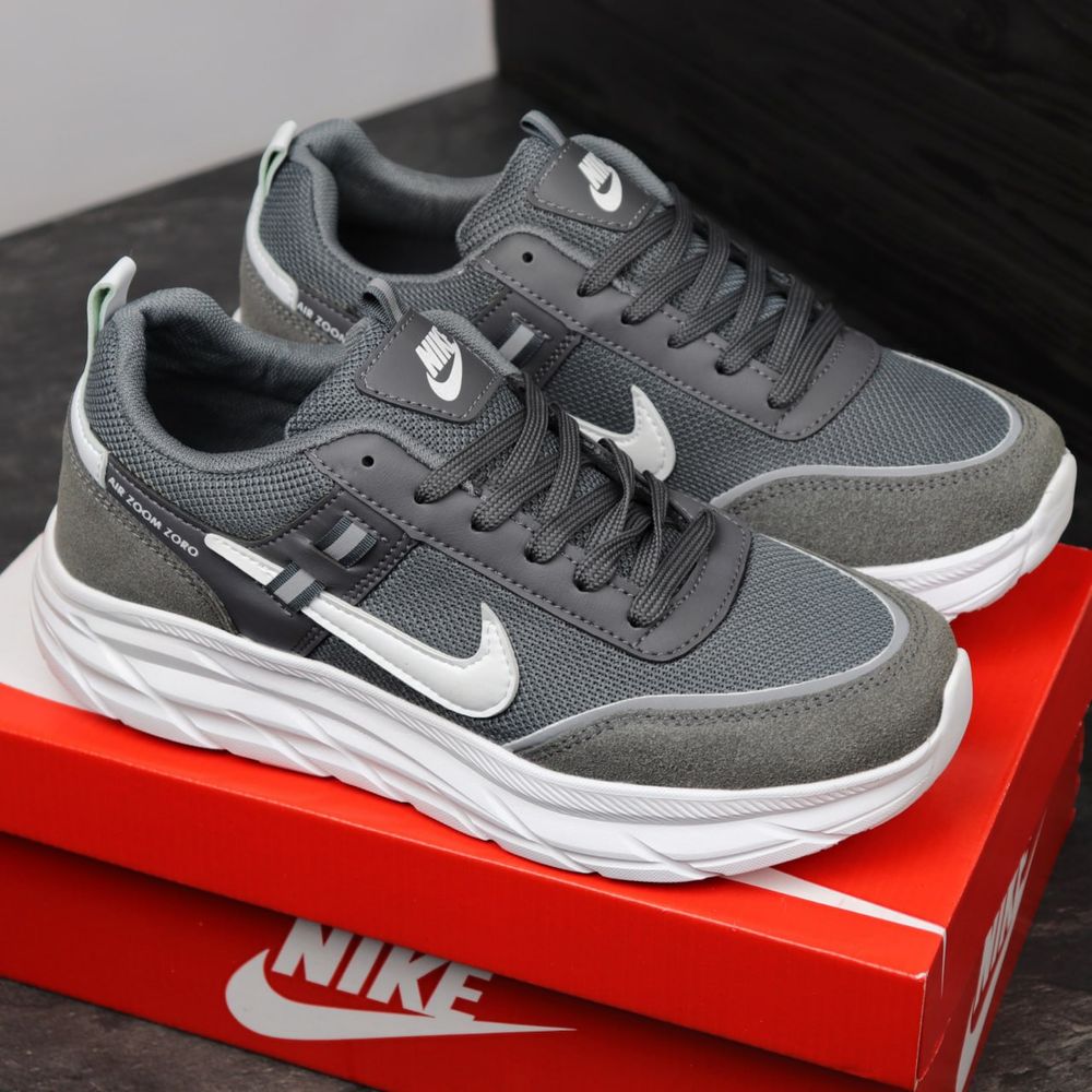 Чоловічій Кросівки Найк Nike zoom grey white street 40-44 рм.