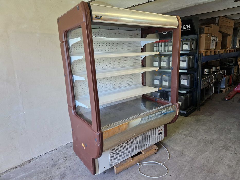 REGAŁ CHŁODNICZY sklepowy z roletą nocną COLD R14 witryna chłodnia