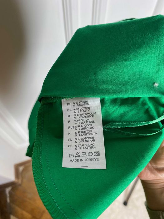 Szorty damskie zielone bawełna z niskim stanem 42 XL vintage na lato