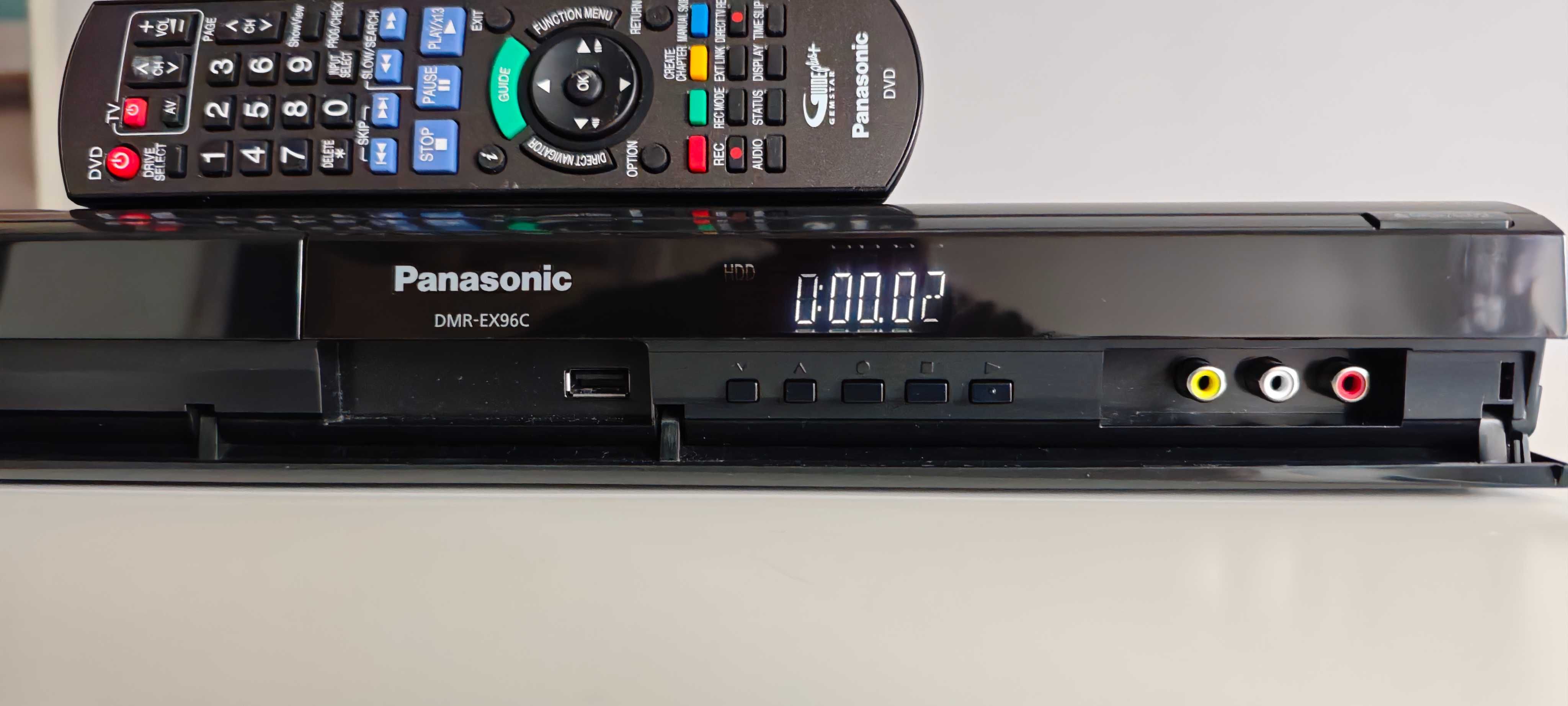 Nagrywarka z HDD320GB Panasonic DMR-EX96C +Pilot Pl.menu CI+USB