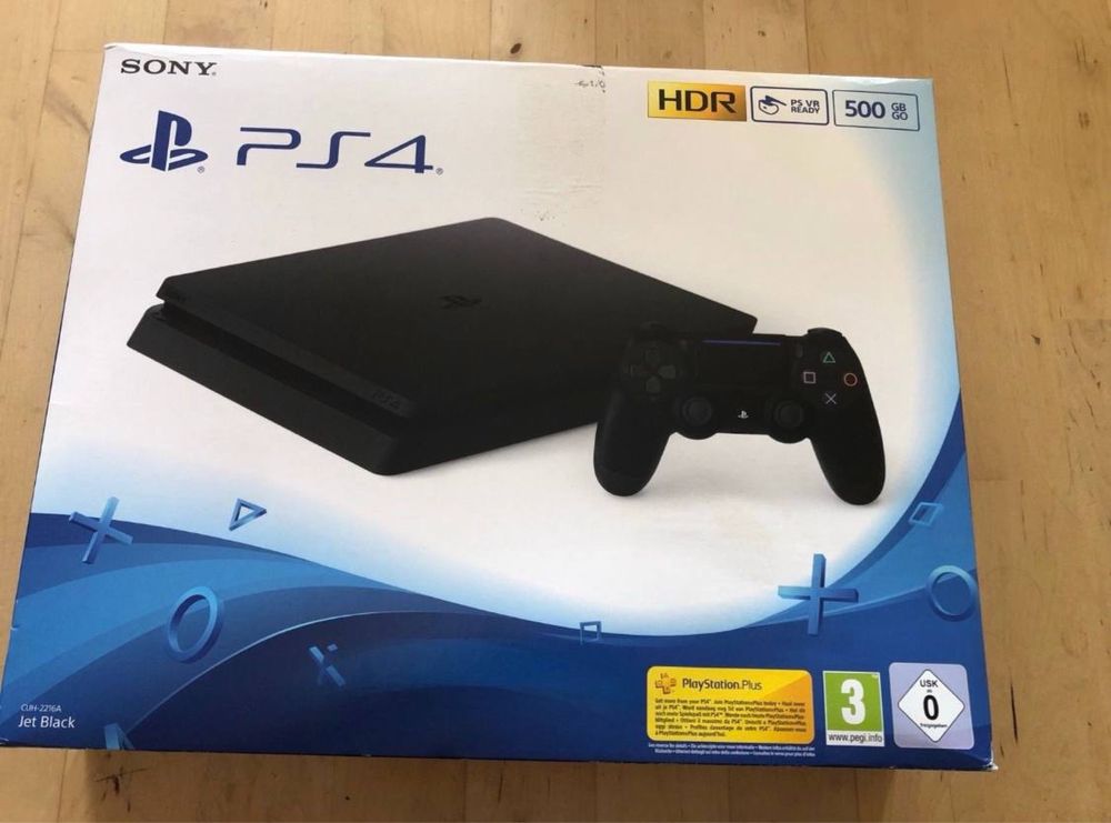 Playstation 4 slim 500 gb з джойстиком та декілька ігр