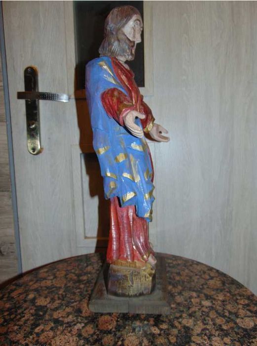 Przedwojenna drewniana figura Św.Józef,wys.54 cm.