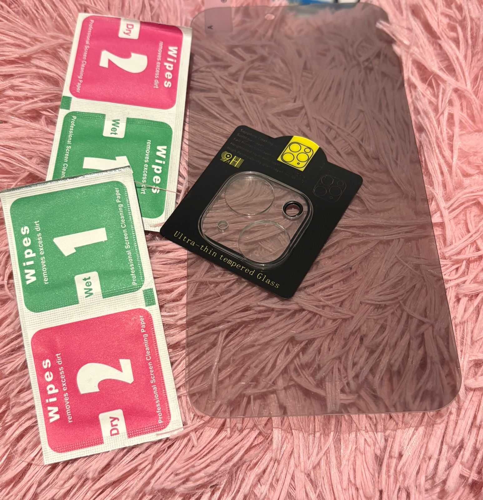 !Película de privacidade e Protetor de Lente + Kit de Limpeza - Iphone
