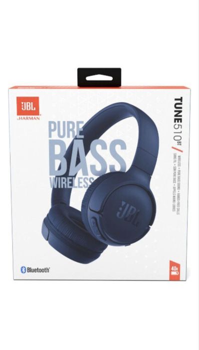 Навушники накладні бездротові JBL T500BT Blue